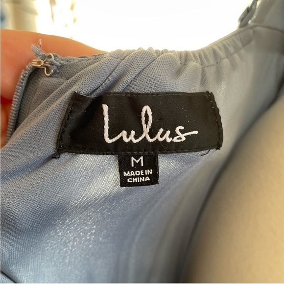LULUS Mythical Kind of Love Slate Blue Maxi Dress size M - Picture 12 of 15